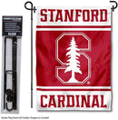 College Flags & Banners Co. Stanford Cardinal Garden Flag with Stand Holder by GreenHaven Gardens