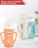 Silicone Sleeves with Handles for Pigeon Glass Bottle, 3 Pack Anti Breakage Baby Bottle Holder, 8.1oz by TinyTreasures Baby Boutique