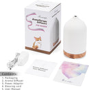 200ML Ceramic Essential Oil Diffuser - Ultrasonic Aromatherapy & Humidifier with 7-Color LED Lights, Auto Shut-Off, Wood Grain Base, 1H/3H/6H Timer | Scent for Home, Office, Yoga by TinyTreasures Baby Boutique