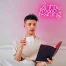 WLHOPE Shhh Im Reading Neon Sign Neon Signs for Wall Decor Dimmable Read Books Neon Lights LED Sign for Book Lovers Gifts Bedroom Bookstore Reading Room Library Study Room Decoration by GreenHaven Gardens