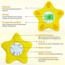 Baby Bath Thermometer, Infant Digital Water Thermometer Safety with 3 Color Backlit and Temperature Warning, Room Thermometers Floating Toy for Infant, Toddler, Bathtub, Swimming Pool (Yellow) by TinyTreasures Baby Boutique