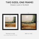 Homeforia 8x8 Picture Frame Black Wood, High-End Oak 8 x 8 Square Frames with Mat 6 by 6 inch Photo, 8x8 Wooden Frame Matted to 6x6 Art, 8by8 Wall or Tabletop Frame, Tempered Glass, Wall Kit, Set of 1 by CozyNest Decor