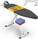 Xabitat Full Size Ironing Board 57" X 15" with Wall Mount Hanger, Full Metal Construction Iron Board, Built in Iron Caddy, Heat & Scorch Resistant Fabric, Cord Holder, Anti-Skid Feet, Heavy Duty by CozyNest Decor
