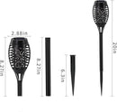 Outdoor Solar Lights Blue, 12 Pack Solar Torch Lights with Flickering Flame Waterproof Mini Tiki Torches for Landscape Garden Pathway Dusk to Dawn Auto On/Off by GreenHaven Gardens