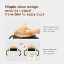 PPSU Weighted Straw Cup with Handles Toddlers Transition Bottles to Sippy Cups No Spill Learner Milk Water Baby Bottle Soft Silicone Spout Dishwasher Safe BPA Free 6+ Months 10oz/300mL 2 Pack by TinyTreasures Baby Boutique