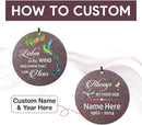 Sympathy Wind Chimes, Personalized Wind Chime for Loss of Loved Mom/Dad/Lover, Colorful Hummingbird Memorial Wind Chimes, Commemorative Sympathy Gifts by CozyNest Decor