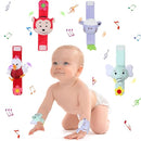 4 Pieces Baby Wrist Rattles Animal Pattern Newborn Foot Rattles Toy for 0-12 Months Babies Boy Girl Infant Birthday Gifts Educational Toys, 4 Designs (Sheep, Dog, Chick, Monkey) by TinyTreasures Baby Boutique