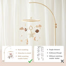 Baby Crib Mobile with Arm Boho Star Moon Nursery Mobile Set Wooden Baby Mobile Holder for Hanging Nursery Decor Ceiling Mobile by TinyTreasures Baby Boutique