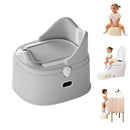 3 in 1 Toddler Potty Training Toilet Seat with Steps Ladder, Foldable Potty Train Chair Adapter for Toddlers Kids Boys Girls, Gray by TinyTreasures Baby Boutique