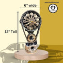 Chevrolet Small Block V8 Rotating Gear Clock – Stainless Steel Timing Chain Desk Clock by Clock9Nine, Chevy Truck Garage Decor, Muscle Car Gift, Hot Rod Man Cave Collectible, Car Show Trophy by CozyNest Decor