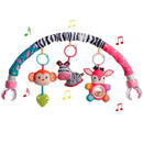 Baby Stroller Arch Toys, Crib Mobile for Infants Adjustable Bassinet Mobile with Universal Clamps, Activity Toy Bar for Bouncer Newborn Car Seat Stroller Sense Toy for Baby 0-12 Months by TinyTreasures Baby Boutique
