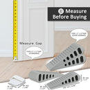 JQK Rubber Door Stopper Wedge, Grey 6 Pack Soft TPR Premium Door Stops for Bottom of Heavy Duty Door on Tile, Concrete, Carpet, Wooden Floor, DSB61-GY-P6 by TinyTreasures Baby Boutique