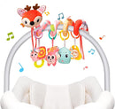 Car Seat Toys, Cute Deer Car Seat Toys for Babies 0-6 Months Boy, Stroller Toys with Crinkle, Teether, Music Box, Rattle, BB Squeaker for 0 3 6 9 12 Months Babies Infant Boys Girls Gifts (Cute Deer) by TinyTreasures Baby Boutique