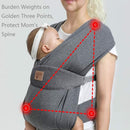 Ergonomic Baby Carrier for Newborns to Toddlers, Skin-Friendly and Soft Front Baby Carrier Wrap, Easy Breastfeeding, Lightweight and Breathable, Perfect Baby Shower Gifts (Dark Grey) by TinyTreasures Baby Boutique