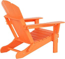 WO Home Furniture Adirondack Chairs Table Set of 3 PCS Outdoor Folding Chairs Coffee Table Weather/UV Resistant for Lawn, Garden, Bon Fire, Balcony (Orange) by GreenHaven Gardens