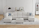 L Lengend Vansen Modular Sectional Sofa U Shaped Couch with Ottoman Modern Reversible Corner Sectional Couch for Living Room (Cream, U Shaped Sofa-4) by CozyNest Decor