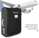Stroller Travel Bag Compatible with UPPAbaby Vista, Vista V2, Cruz V2,Uppa-baby Bag With Wheels,Dual Handles,Luggage Tag for Airplane Flight Travel by TinyTreasures Baby Boutique