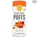 Serenity Kids 6+ Month Grain Free Puffs Toddler & Baby Snack - No Added Sugar - No Gluten or Rice - BPA & Allergen Free - With Organic Cassava, Veggies & Herbs - Pumpkin & Cinnamon - 6 Count by TinyTreasures Baby Boutique