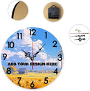 Generic Custom Wall Clock Personalized Picture Hanging Time Clocks Silent Non Ticking Round Decoration for Kitchen Creative, 12x12Inch by TinyTreasures Baby Boutique