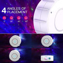 Star Projector, Galaxy Projector for Bedroom, Smart APP & Voice Control Galaxy lamp, Compatible with Alexa & Google Home, for Kids Adults Bedroom,Room Decor,Game Room,Party (White Round) by TinyTreasures Baby Boutique