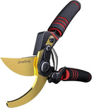 Professional Titanium Garden Shears Adjustable Opening Size- Professional Bypass Pruning Shears for Plants, Hedges, and Flowers by GreenHaven Gardens