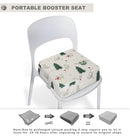 Toddler Booster Seat for Dining Table, Portable Booster Seat for Kitchen Chair, 4 Inch High-Density Foam Cushion with Adjustable Safety Straps and Non-Slip Bottom, Perfect for Kids Travel and Daily by TinyTreasures Baby Boutique