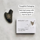 Mount Lai Stainless Steel Gua Sha Facial Tool – The Element of Refinement – Professional Grade Steel Face Sculpting Tool for Lymphatic Drainage, Puffiness Reduction & Refined Results by CozyNest Decor