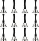 CYEAH 12 Pack Hand Bell, Silver Steel Service Bell Call Bell Dinner Bell for Wedding, Service, Game, Alarm, Jingles (Silver) by TinyTreasures Baby Boutique