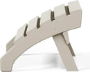 WestinTrends Dylan Outdoor Patio HDPE Adirondack Ottoman Footrest, Sand by CozyNest Decor