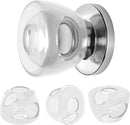 Inaya Kids Safety Door Knob Cover (4 Pack) - Prevent Children from Opening Doors, Fit Most Round Knobs - Door Knob Safety Cover for Kids, Child Proof Door Lock, Child Proof Door Locks - Translucent by TinyTreasures Baby Boutique