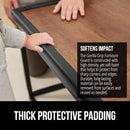 GORILLA GRIP Baby Proof Corners and Edges for Furniture, Kid Proofing Adhesive Table Corner Protectors, Heavy Duty Soft Rubber Foam Protection, Includes 8 Protective Safety Guards, 18 Feet, Black by TinyTreasures Baby Boutique