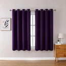 ChrisDowa Grommet Blackout Curtains for Bedroom and Living Room - 2 Panels Set Thermal Insulated Room Darkening Curtains (Royal Purple, 52W x 54L) by CozyNest Decor