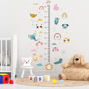 Kids Measuring Height Wall Decals Cute Cartoon Animal Stickers DIY Removable Peel and Stick Kids Room Wall Decoration for Boys and Girls Bedroom Nursey Classroom Playroom Decal by TinyTreasures Baby Boutique