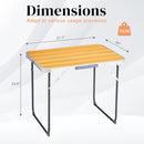Outvita 2.3ft Portable Folding Camping Table, Outdoor Waterproof Picnic Table, Aluminum Lightweight Suitcase Foldable Table for Picnic BBQ Beach Dining by GreenHaven Gardens
