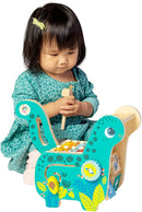 Manhattan Toy Wooden Dinosaur Toddler and Preschool Musical Instrument and Activity Toy with Xylophone, Sawtooth Ridges and Solo Mallet by TinyTreasures Baby Boutique
