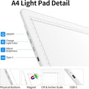 TOHETO Rechargeable A4 Light Board with Stand, Bag, Super Bright Magnetic Light Pad with Side Buttons, Wireless Light Box for Tracing and Drawing, Cordless Light Table for Diamond Painting, Sketching by TinyTreasures Baby Boutique