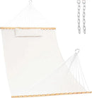 Lazy Daze 12 FT Sunbrella Fabric Hammock not Fading with Spreader Bars and Free Pillow Fits for Two Persons, All Weather and Fade Resistant for Patio Yard, 450 lbs Weight Capacity,Cast Pumice by GreenHaven Gardens
