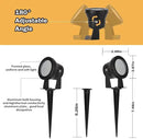 Smart Outdoor Lights,15w Halloween Lights with US Plug,12V APP Control Spotlight with Waterproof,Dimmable Spot Lights with Timer（NO Remote） by GreenHaven Gardens