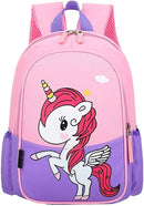 12 Inch Kids Small Toddler Preschool Travel Backpack Cute Cartoon Daypack (Unicorn Pink and Purple) by TinyTreasures Baby Boutique