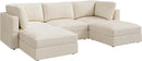 HONBAY Modular Sectional Sofa with Storage Corduroy U Shaped Sofa Modular Sectional Couches for Living Room,Beige by CozyNest Decor