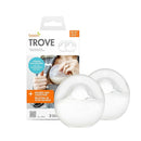 Boon Trove Silicone Manual Breast Pump Set - Hands Free Breast Milk Collector - Includes Polyester Travel Pouch - Breastfeeding Essentials - 2 Count by TinyTreasures Baby Boutique
