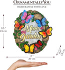 Elegant Resin Stepping Stone, Outdoor Garden Pathway Decoration (Garden with Butterflies Stepping Stone, 9.5" Decorative Outdoor Decoration) by GreenHaven Gardens