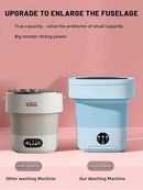 Portable Washing Machine, Mini Washer,16L Upgraded Large Capacity Foldable Washer.Deep Cleaning of Underwear, Baby Clothes and Other Small Clothes.Suitable for Apartments, Dormitories, Hotels.(Blue) by CozyNest Decor