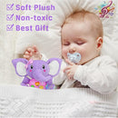 Aitbay Plush Elephant Music Baby Toys 0 3 6 9 12 Months, Cute Stuffed Aminal Light Up Baby Toys Newborn Baby Musical Toys for Infant Babies Boys & Girls Toddlers 0 to 36 Months (Purple) by TinyTreasures Baby Boutique