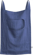 Amazhiyu 100% Linen Door Hanging Laundry Hamper Bag, 19x27 Inches (Navy) by CozyNest Decor
