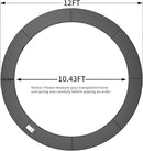 16FT/15FT/14FT/12FT/10FT Trampoline Safety Pad Replacement, Round Trampoline Spring Protection Cover, Fits 16FT/15FT/14FT/12FT/10FT Frames, Water-Resistant Trampoline Accessories by TinyTreasures Baby Boutique