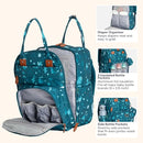 BabbleRoo Diaper Bag Backpack - Baby Essentials, Travel Essentials Baby Bag with Changing Pad, Stroller Straps & Pacifier Case - Unisex, Dino by TinyTreasures Baby Boutique