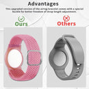 2 Pack Kids Bracelet Compatible with AirTag, GPS Kid Tracker Holder Braided Wristband for Apple Air Tag, 2022 Upgraded Nylon Adjustable Anti Lost Airtag Watch Band for Kids Children Elders by TinyTreasures Baby Boutique