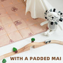 Teepee Tent for Kids-Portable Children Play Tent Indoor Outdoor (White with Mat) by TinyTreasures Baby Boutique
