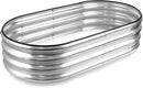 JERIA Raised Garden Bed,Galvanized Raised 4×2×1ft Planter Boxes Outdoor with Easy Assembly, Large Garden Bed for Vegetables, Fruits, Flowers by GreenHaven Gardens